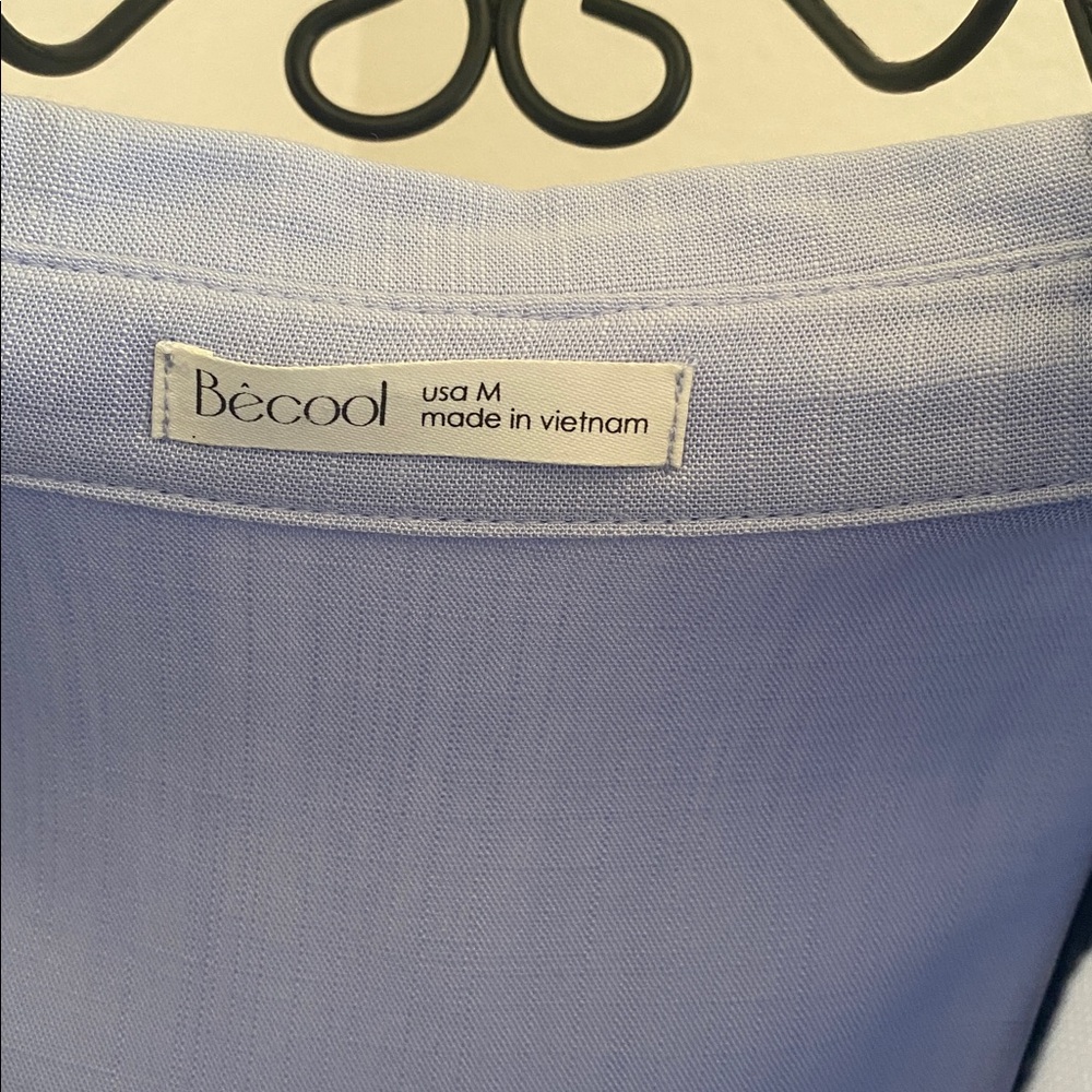 Becool Light Blue Button-Down Blouse - image 2